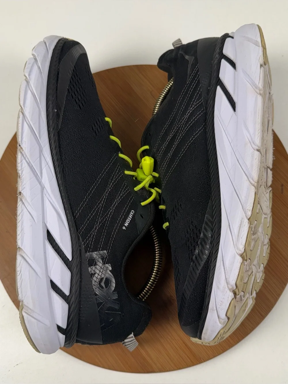 Hoka One One Clifton 6 Black Running Shoes